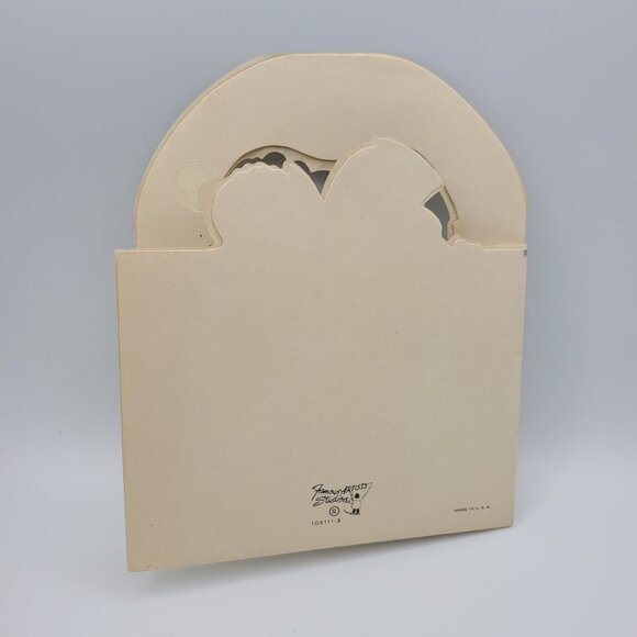 Merry Christmas Both Of Us Snowman Vintage Famous Artists Studios Card - Picture 6 of 6